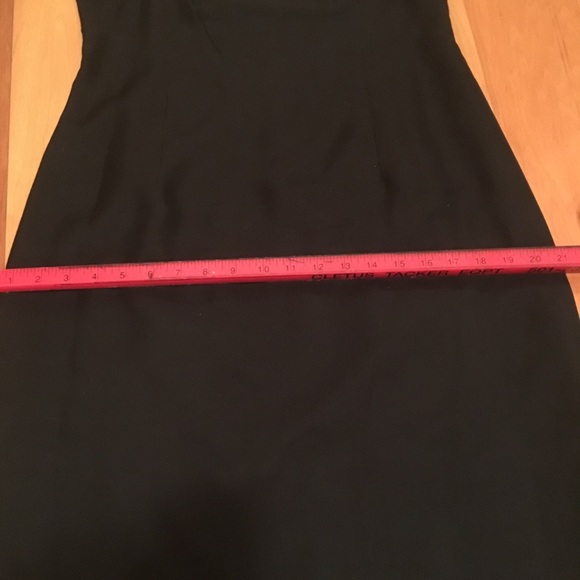 Ann Taylor Black Dress With Turquoise Design - Picture 7 of 7